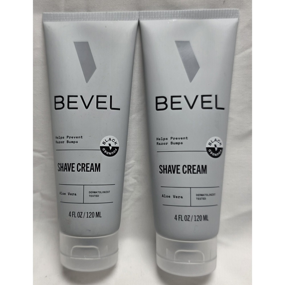 Bevel Shaving Cream for Men, Moisturizing Shave Cream with Aloe Vera QTY:2